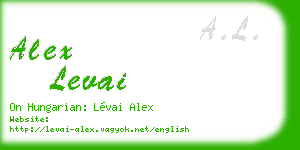 alex levai business card