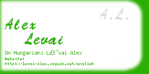 alex levai business card